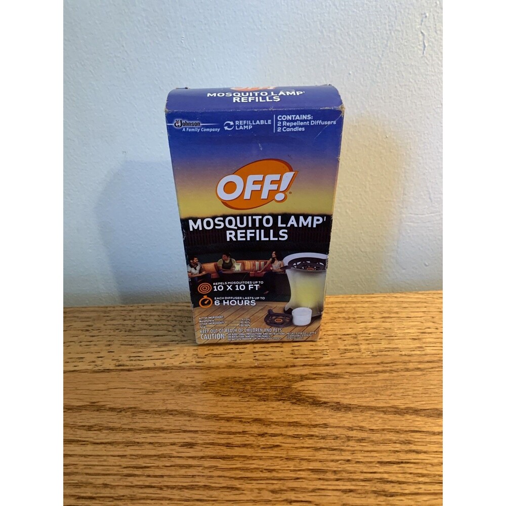 Off! 76086 Mosquito Lamp Repellent Refill - Pack of 2 (2 Candles ) (2 Diffusers)